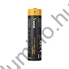 18650 Li-ion akkumulátor 3400 mAh, 3.7V, védett, button top újratölthető elem