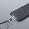 Adatkábel LED - MicroUSB fekete
