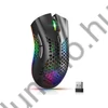 Akkus Vezeték nélküli gamer egér RGB világítással, állítható DPI, tölthető