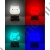 Cicás LED éjjeli lámpa RGB, érintős, USB tölthető, gyerek hangulatlámpa