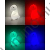 Dinos LED éjjeli lámpa RGB, érintős, USB tölthető, gyerek hangulatlámpa