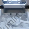 Elektromos jégkészítő 12 kg/24h, gyors jég adagoló, LCD, időzítő, fekete inox