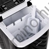 Elektromos jégkészítő 12 kg/24h, gyors jég adagoló, LCD, időzítő, fekete inox