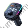FM transmitter (Type-C/USB port) autós gyorstölto