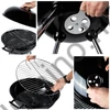 Grill Master faszenes kerti grill fedéllel - mobil, kerekes kivitel extra tároló