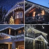 Hidegfehér fényű, 25 m-es jégcsap LED fényfüzér – 500 energiatakarékos LED-del