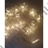 Hópelyhes LED Fénygirland, 20 LED, Meleg Fehér, Elemes, 2,2 m