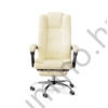 Irodai szék lábtartóval, karfával - vajszínű - 76 x 50 cm / 50 x 51 cm
