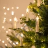 LED Gyertya fényfüzér, 50 LED izzó, 15 méter, Melegfehér fény, csiptethető kivit
