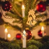 LED Gyertya fényfüzér, 50 LED izzó, 15 méter, Melegfehér fény, csiptethető kivit