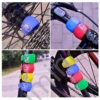 LED kerékpár lámpa szett szilikon borítással 2032 elemmel (Kék)