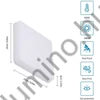 Mennyezeti lámpa 32W négyzet felszerelhető led panel keret nélküli