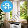 Mobil klíma 2,6kW 9000 BTU, 3 az 1-ben WiFi, LED, páramentesítő funkcióval