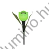 Napelemes kerti lámpa tulipán forma 31 cm, leszúrható, hideg fehér, IP44, LED