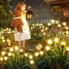 Napelemes szentjánosbogár 2 db x 10 LED Golyós Dekor, Melegfehér Fény, Alkonyérz