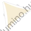 Napvitorla háromszög 4x4x4 m bézs, UV álló, vízálló, erős 180 g/m2