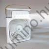 Párásítóval ellátott asztali ventilátor, 600 ml, 3 fokozat, LED világítás, USB-s