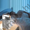 Párásítóval ellátott asztali ventilátor, 600 ml, 3 fokozat, LED világítás, USB-s