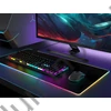 RGB világítású gamer egérpad XL méret, USB-s, csúszásmentes, 11 fényhatással