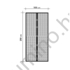 Szúnyogháló függöny ajtóra 100x210 cm
