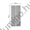 Szúnyogháló függöny ajtóra mágneses 100x210cm fehér