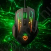 Vezetékes gamer egér, 6 gombos, RGB LED világítással, állítható DPI