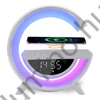 Zelux Multimédiás bluetooth hangszóró, vezeték nélküli töltőpad, RGB, LED lámpa