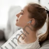 Zelux vezeték nélküli fülhallgató, Bluetooth 5.3, zajszűrés, kijelző, fehér