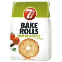 7DAYS Bake Rolls kétszersült paradicsomos-olajbogyós-oregánós fűszerezéssel 80 g