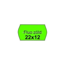 Arazószalag  FLUO Zöld árazószalag 22x12 (1200db/tek)
