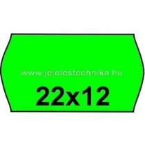 Árazószalag Zöld 1 soros 14,5m Pantone (22x12mm) 1200db/tekercs