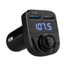 Bluetooth FM transzmitter USB csatlakozóval zenelejátszás, hívásfogadás, töltés