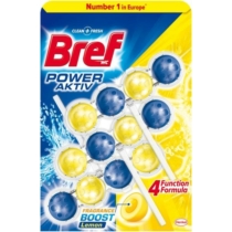 Bref Power active wc tisztító trió 3x50g Lemon