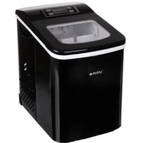 Elektromos jégkészítő 12 kg/24h, gyors jég adagoló, LCD, időzítő, fekete inox