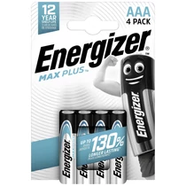 Energizer Max PLUS AAA tartós Mikro Ceruza elem LR03 B4