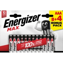 Energizer Max tartós mikró elem AAA LR03 B12
