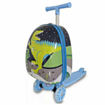 Gyerek Roller Bőrönddel, Összecsukható (Dínó)
