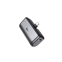 HOCO PD 20W powerbank 5000 mAh, USB-C, kompakt külső akkumulátor, fekete