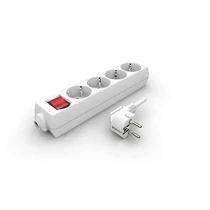 Hosszabbító 4 aljzat 3m kapcsolós