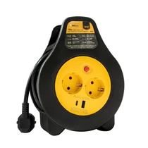 Kábeldob 10 m 2 aljzat + USB-A és USB-C, 3200W, túlmelegedés elleni védelemmel