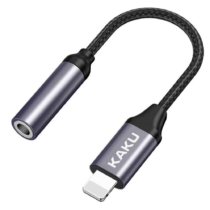 KAKU 2 in 1 audio converter Lighting - to mini jack 3,5mm