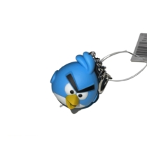 LED-es kulcstartó hanggal Kék madár