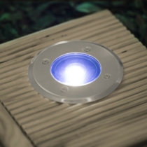 LED-es süllyeszthető, lépésálló szolár lámpa - 8,5 cm