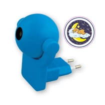 Kék LED éjszakai fény projektor, vidám mintákkal, 220-240V, 0.7W