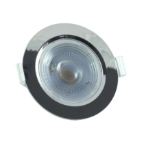 Mennyezeti LED lámpa 7W - kerek - Fényes Ezüst