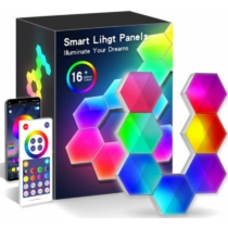 Okos Hexagon Színes (RGB) Fali Lámpa (6 db)