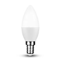 QTEC LED Izzó 5W E14 C37 Gyertya Fényforrás 2700K
