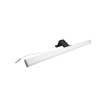 QTEC LED tükörvilágítás, 9W, 800lm, 4000K, IP44, 60 cm - fekete, 3in1 rögzítés