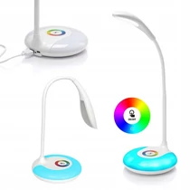 RGB LED asztali lámpa, 256 színű hangulatvilágítás, érintésvezérlés, USB