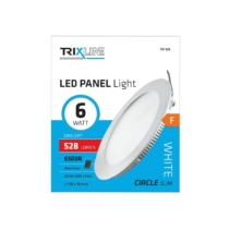 Trixline LED panel kerek beépíthető 6W 6500K